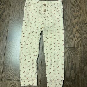 Quincy Mae Cream and Brown Kids Bottoms
